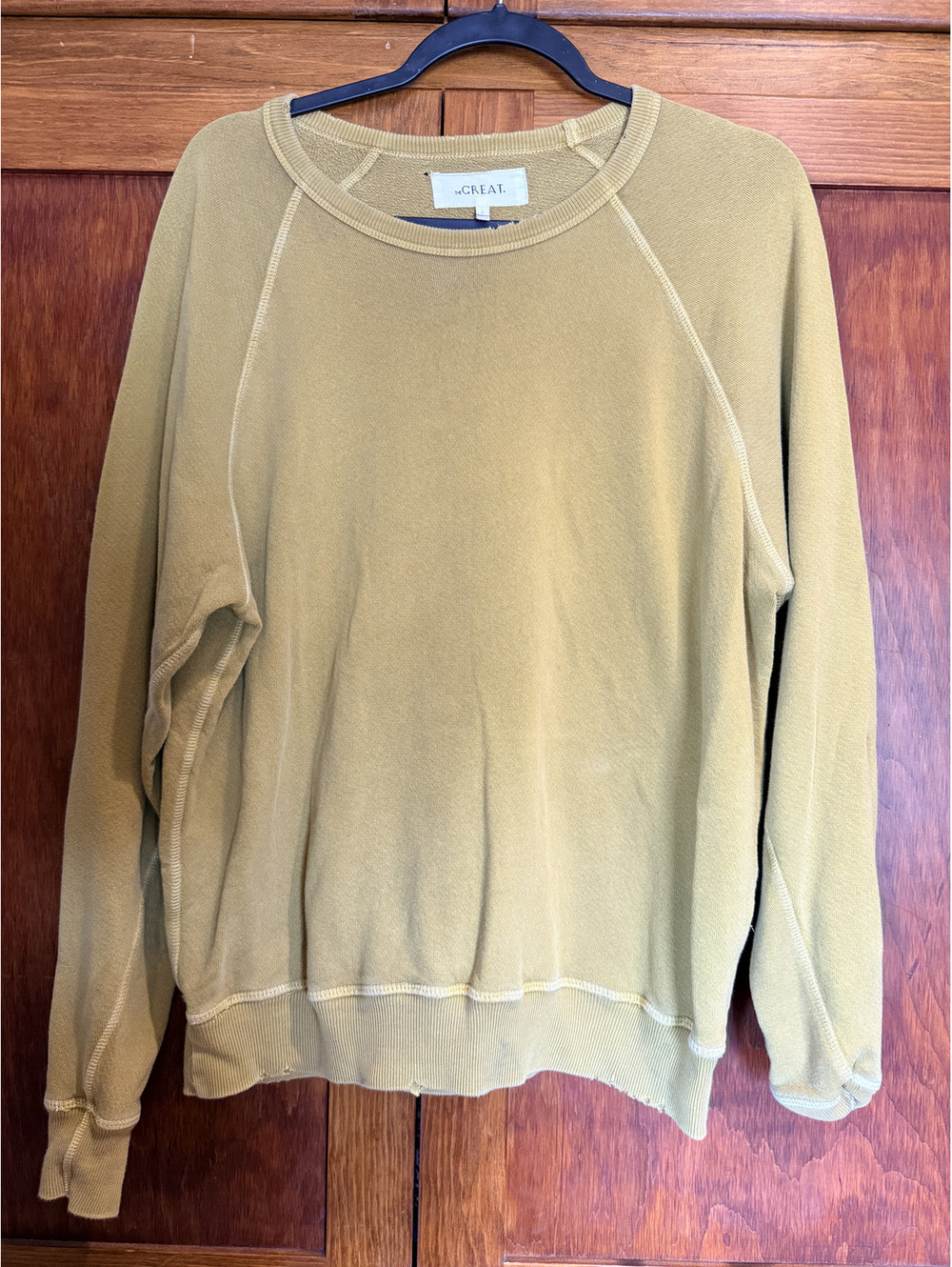 The Great Size 0 College Sweatshirt Yellow